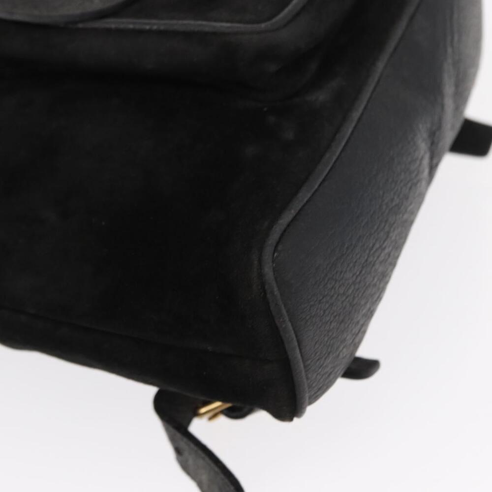 GUCCI Bamboo Backpack Leather Black Gold 003 2058 0030 Auth 156278 - Picture 16 of 16